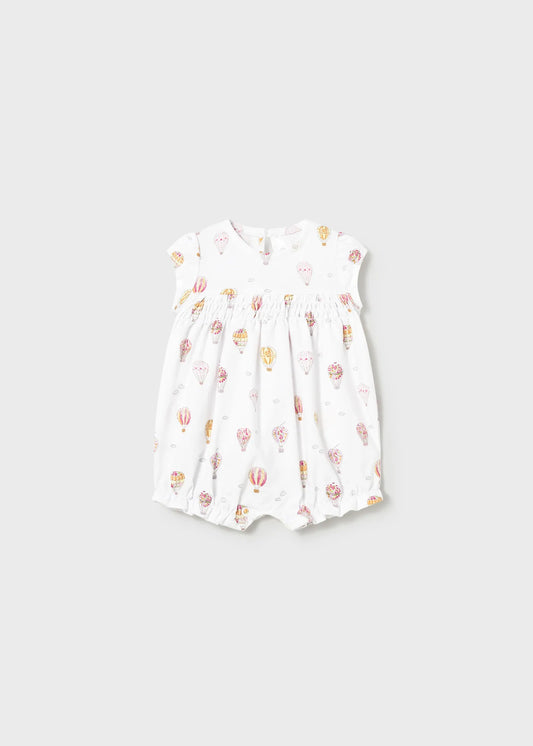Pelele Estampado Globlos Blanco Mayoral