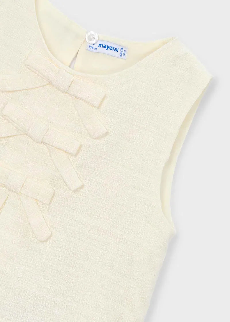 Blusa Detalle Lazos Beige Mayoral detalle
