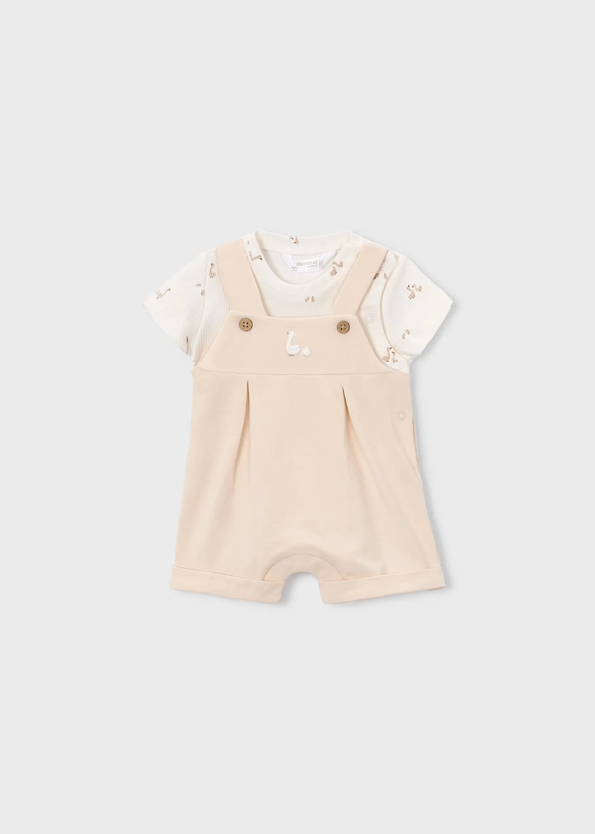 Pelele Combinado Patos Beige Mayoral
