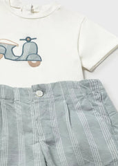Conjunto Bermuda Moto Verde Mayoral detalle