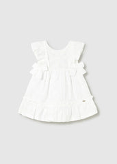 Vestido Bordado Flores Blanco Mayoral estilo