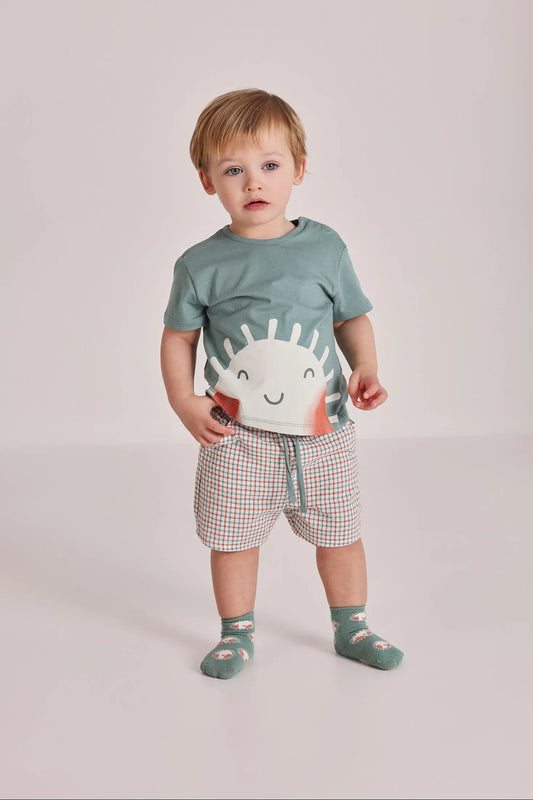 Conjunto Bermuda Sol Verde Boboli