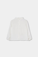 Blusa Encaje Detalle Cuello Blanco Boboli 