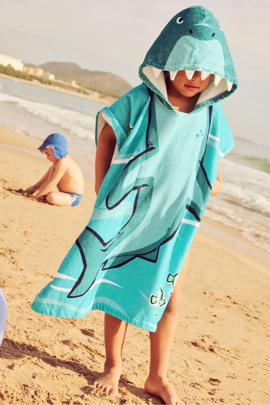Toalla Capota Estampado Tiburon Boboli MODELO