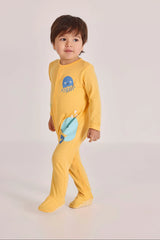 Pijama Enteriza Animales del Mar Amarillo Boboli niño