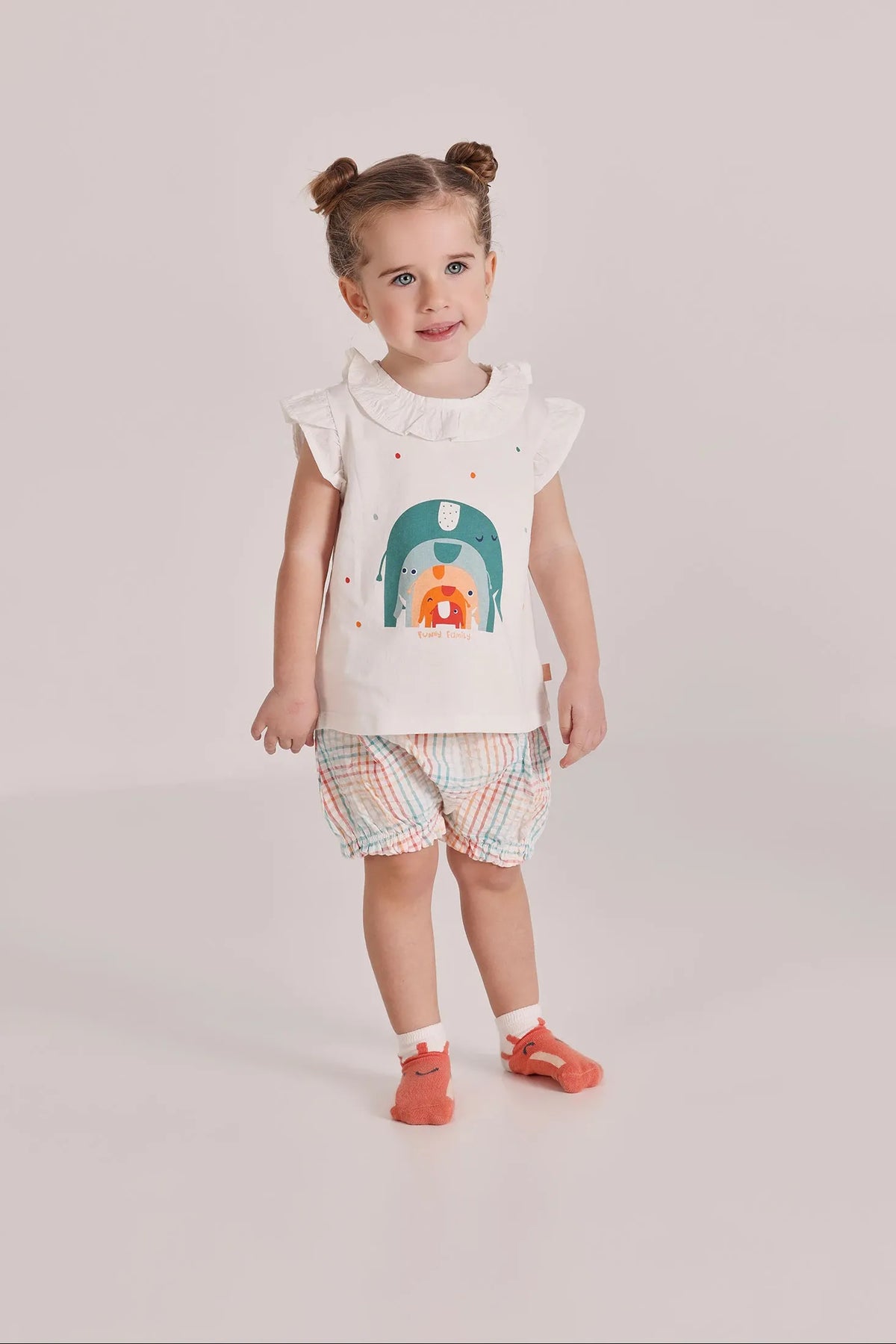 Conjunto Short Estampado Elefante Blanco Boboli modelo