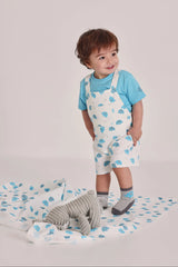 Conjunto Overol Bolsillo Elefante Azul Boboli