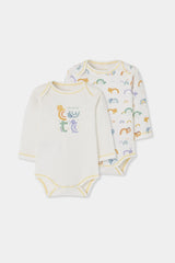 Set 2 Bodys Estampado Unisex Colores Animales Boboli