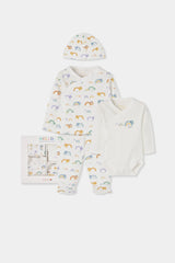 Set Primer Día Animales Colores Unisex Boboli