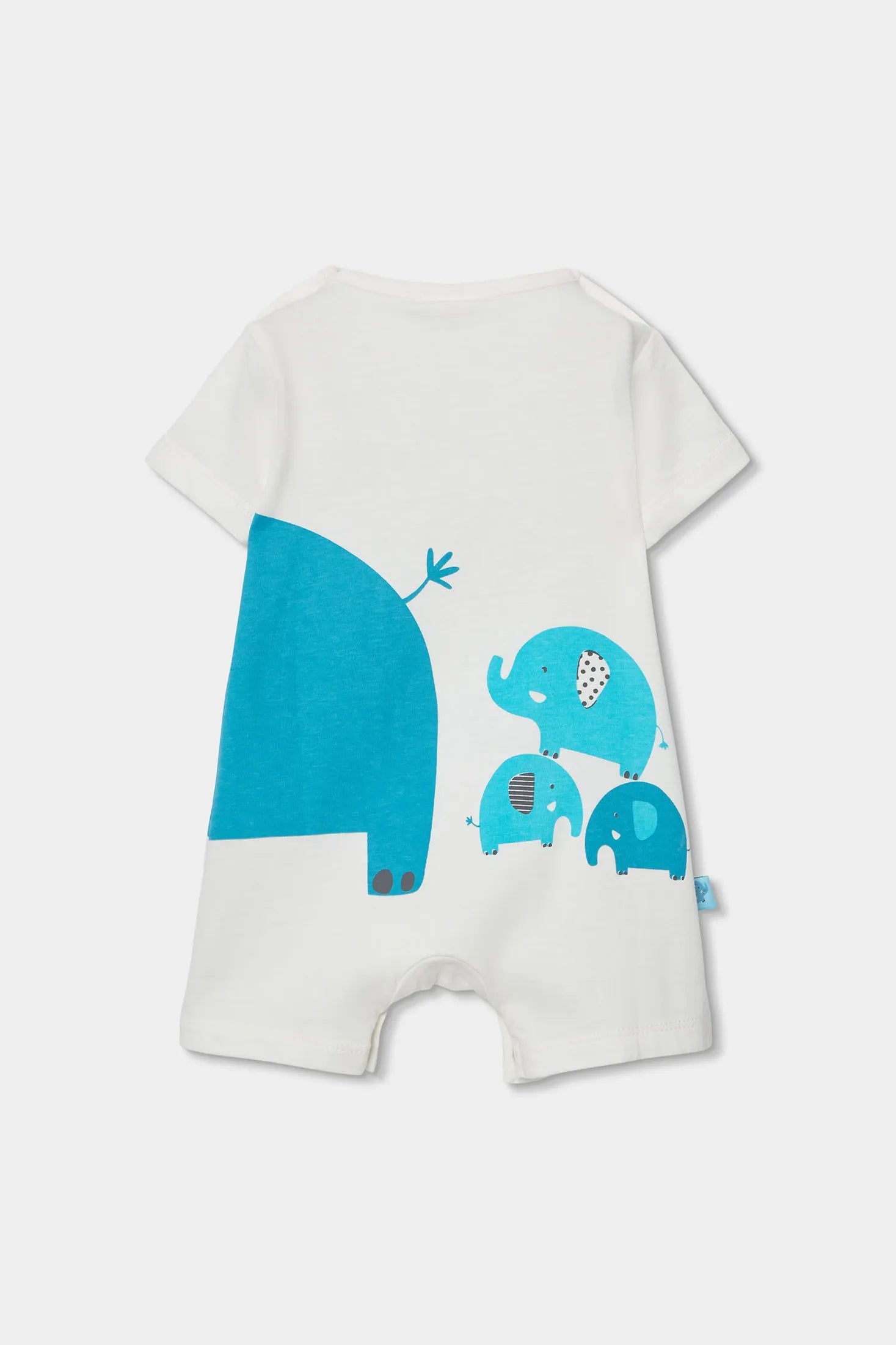 Pelele Estampado Elefantes Blanco Boboli diseñlos