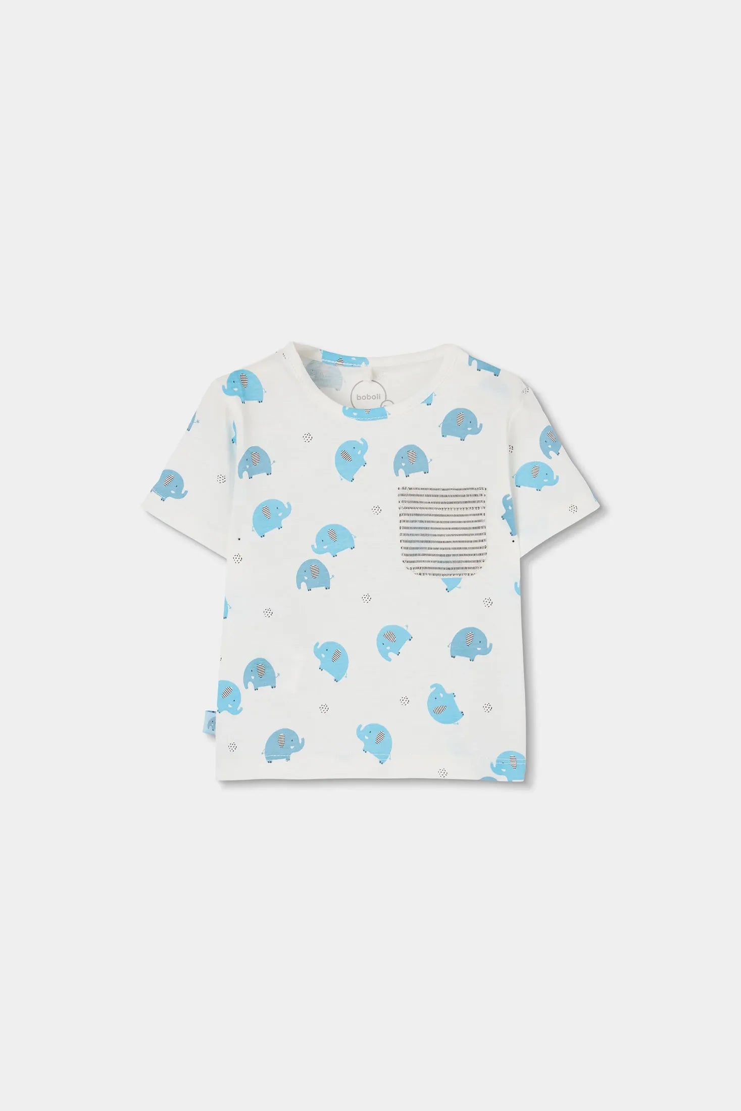 Conjunto Bermuda Rayas Elefante Boboli diseño