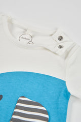 Pelele Estampado Elefantes Blanco Boboli diseño