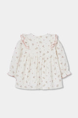 Vestido Pana Volantes Rosa Boboli
