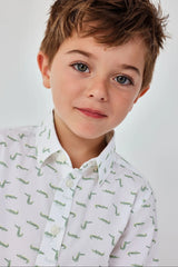 Camisa Manga Larga Cocodrilo Boboli modelo