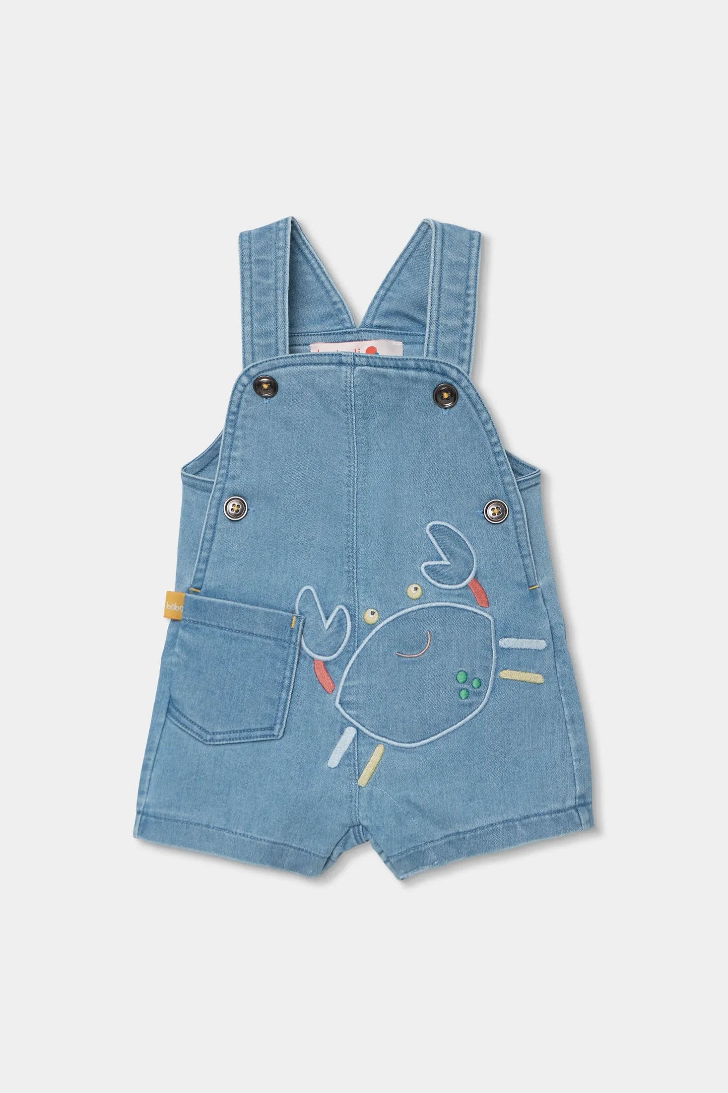 Conjunto Overol Cangrejo Denim Boboli diseño
