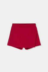 Conjunto Falda Short Lineas Rojo Boboli