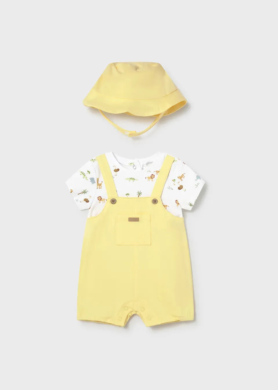 Pelele Combinado con Gorro Safari Amarillo Mayoral