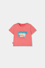 Conjunto Bermuda Rayas Familia Hipopótamo Boboli camiseta