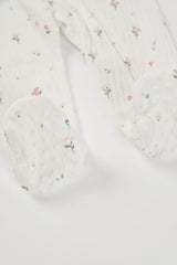 Pijama Enteriza Estampado Flores Boboli detalle