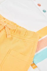 Conjunto Bermuda Rayas Cangrejo Amarillo Boboli