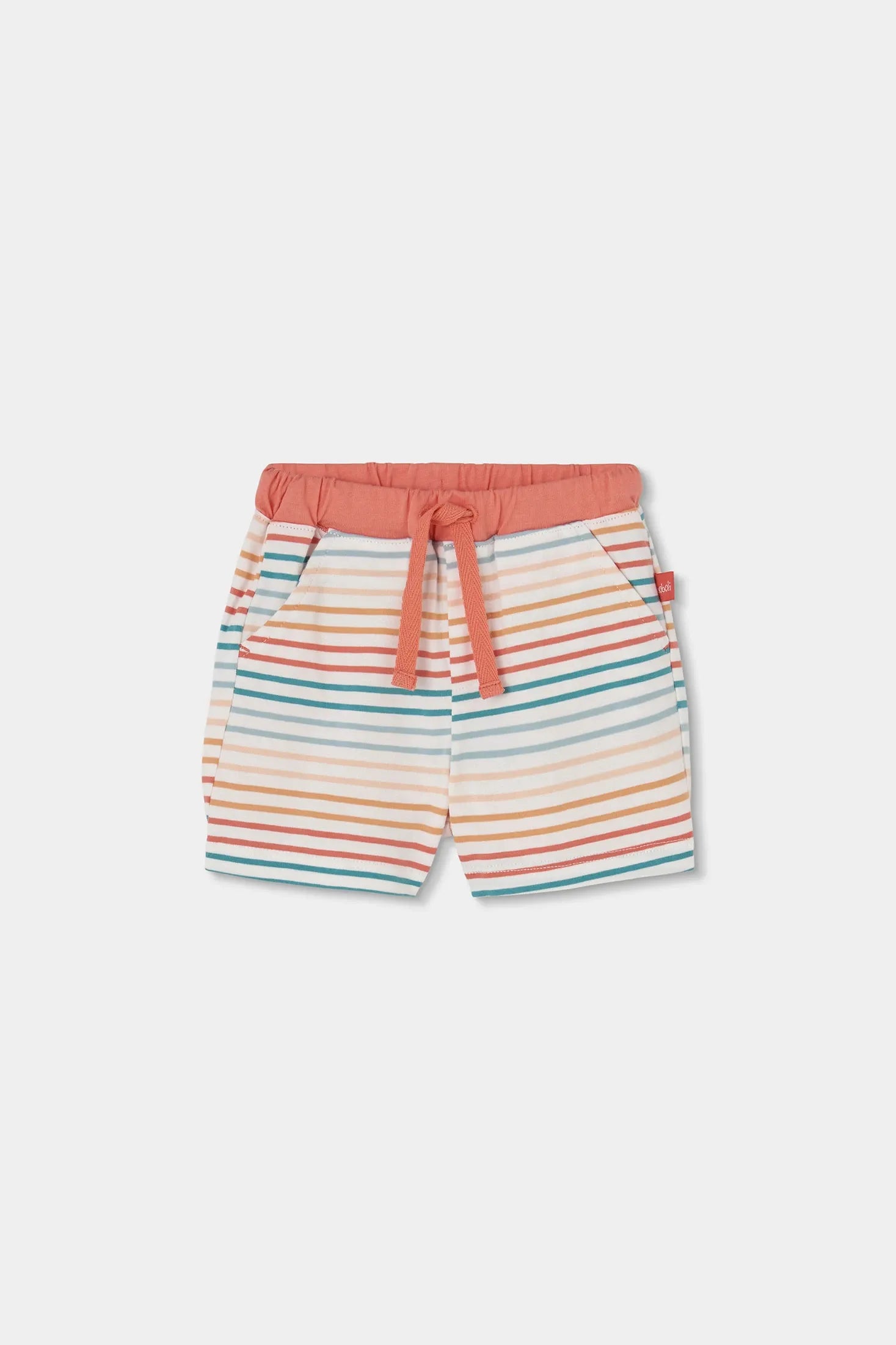 Conjunto Bermuda Rayas Familia Hipopótamo Boboli detalle