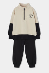 Conjunto Saco Detalle Cremallera Negro Boboli