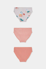 Set 3 Pantys Estampado Niña Salmon Boboli modelo