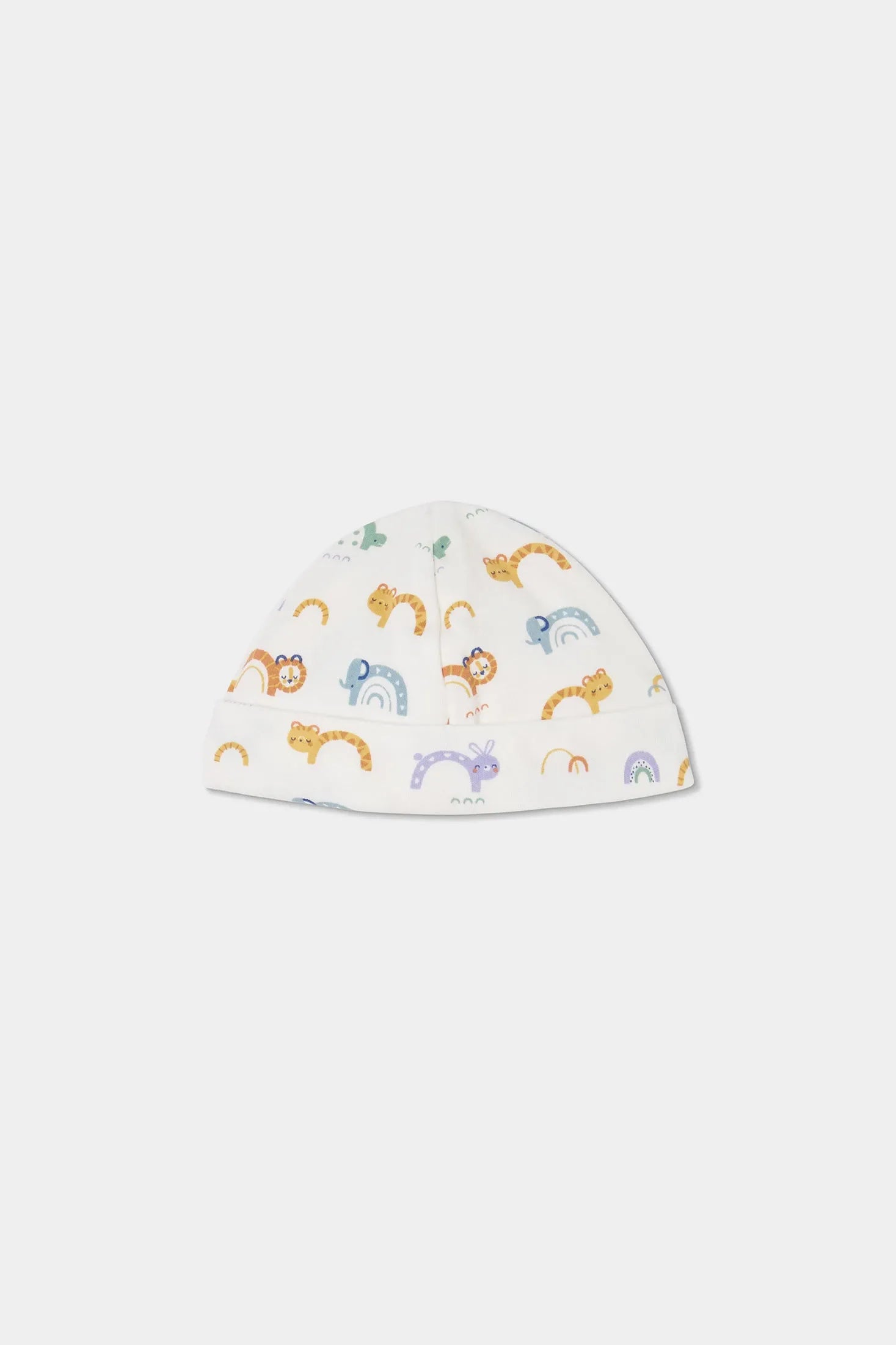 Set Primer Día Animales Colores Unisex Boboli gorro