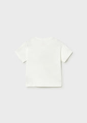 Camiseta Estampado Oso Goal Time Blanco Mayoral estilo