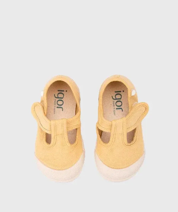 Tenis Baleta Deportiva Lona Pepito Dijon Amarillo Igor diseño