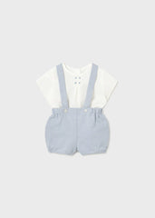 Conjunto Ceremonia Bermuda Tirantes Azul Mayoral