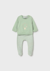 Conjunto Pantalón Rayas Verde Mayoral