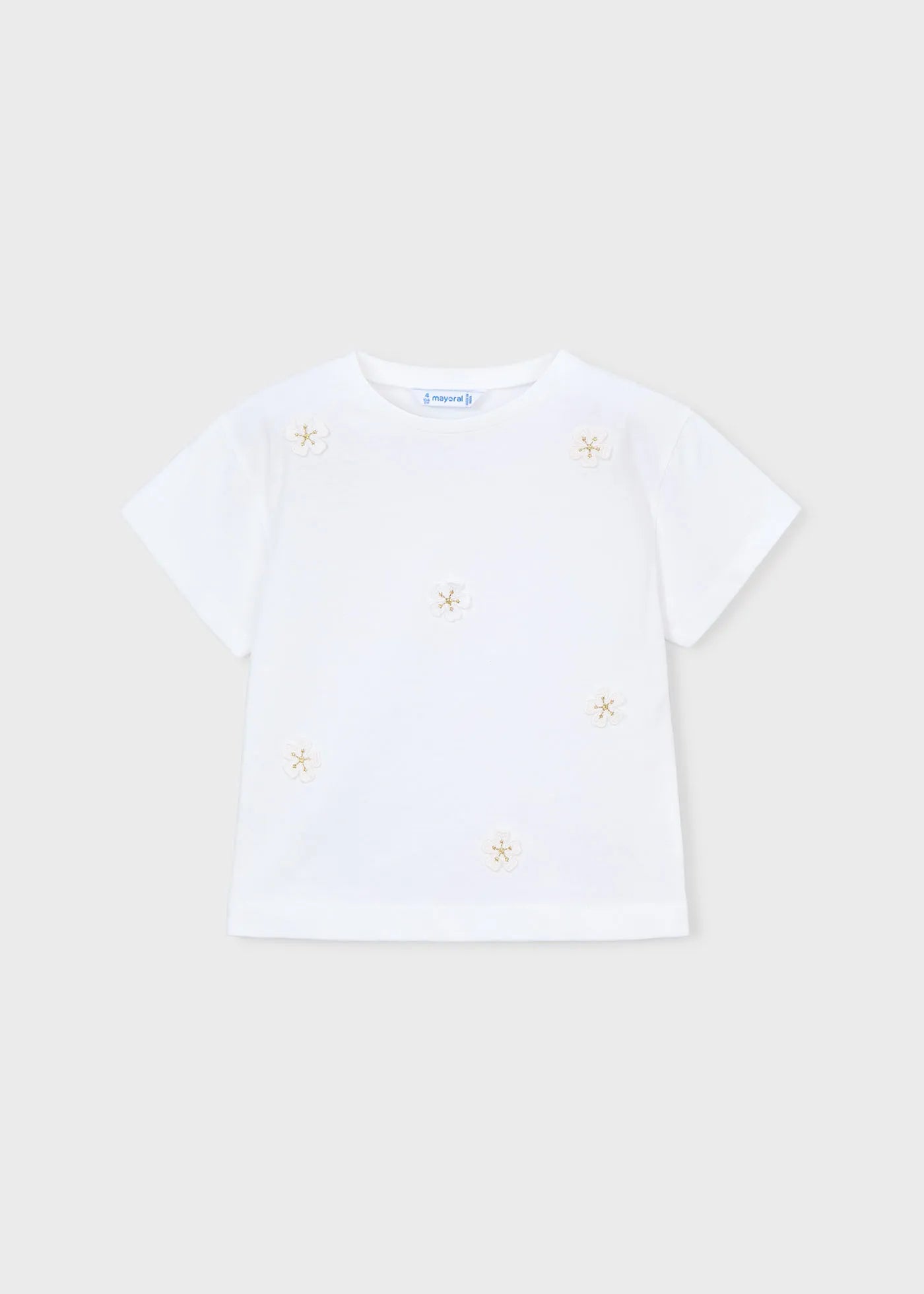 Blusa Detalle Flores Blanco Mayoral 