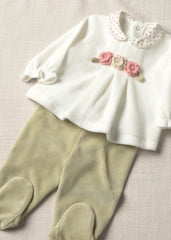 Conjunto Pantalon Bordado Laurel Verde Mayoral