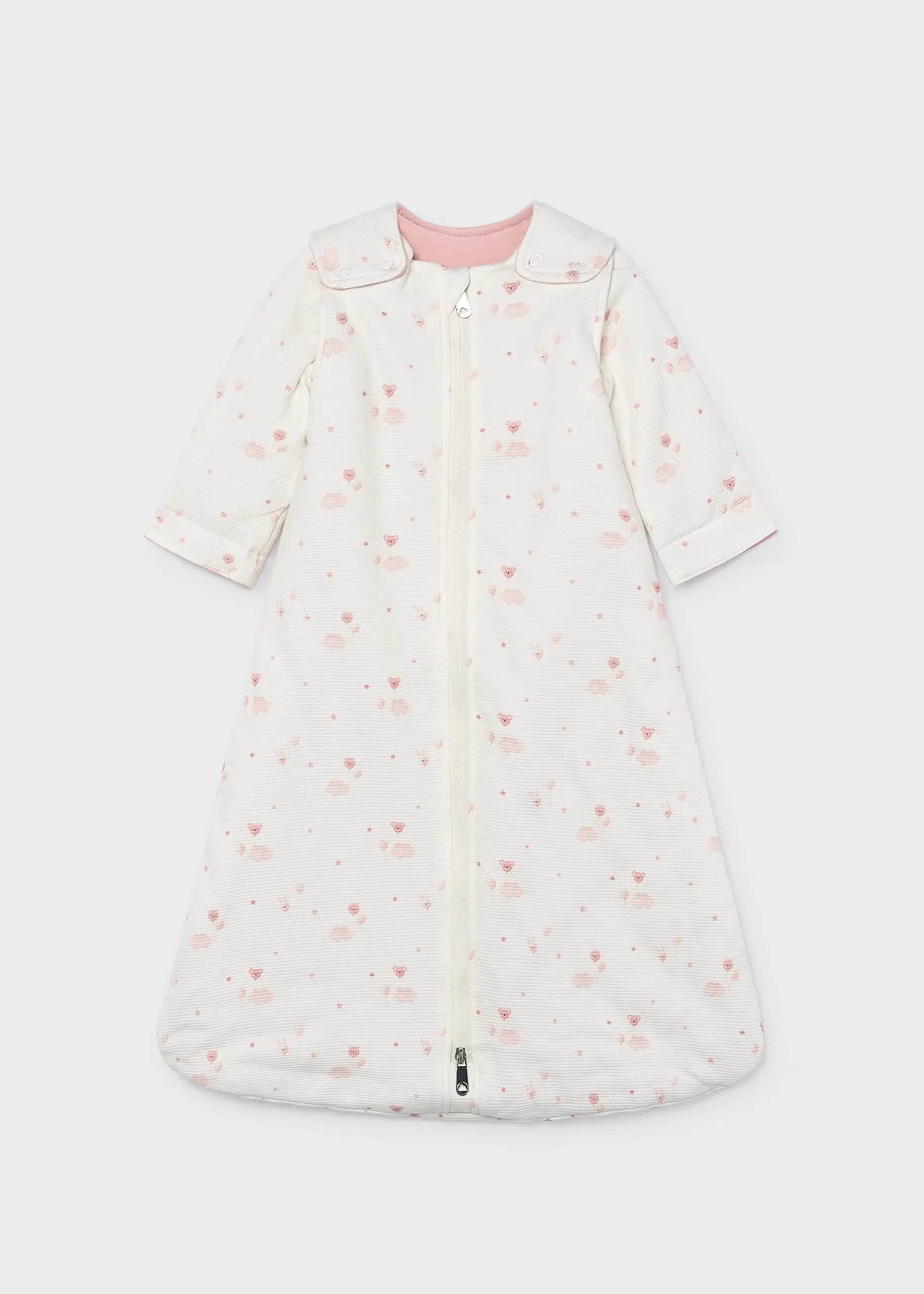 Sleeping Con Mangas Estampado Oso Rosa Mayoral Moda