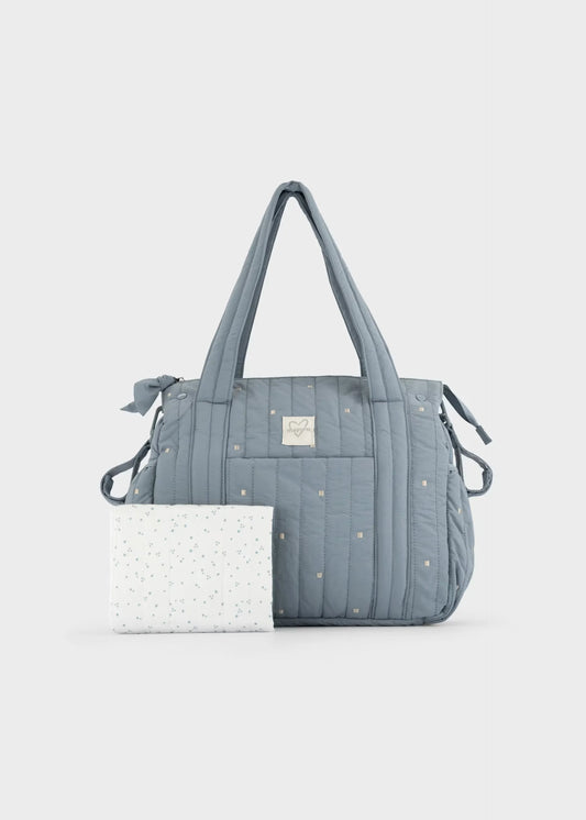 Bolso Pañalera Impermeable Bordado Puntos Azul Mayoral