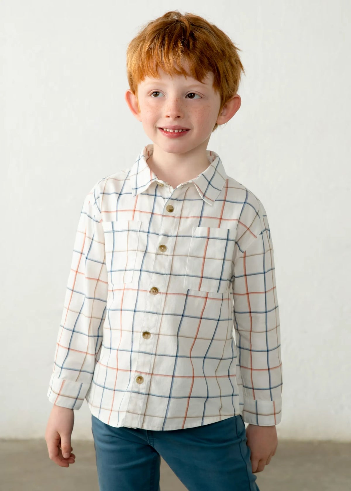Camisa Manga Larga Cuadros Nectar Combinado Mayoral