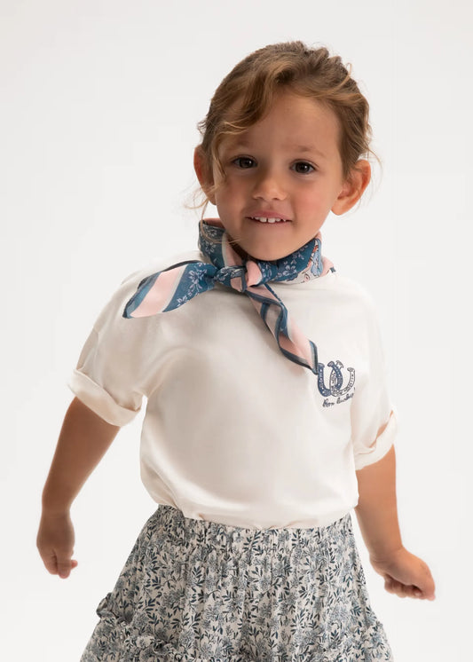 Blusa con Pañoleta Estampado Mayoral