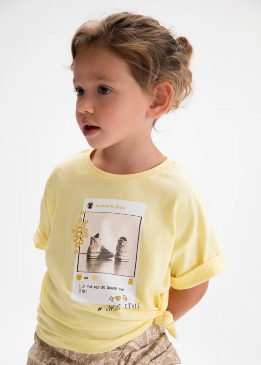Blusa Estampado Oversize Amarillo Mayoral modelo