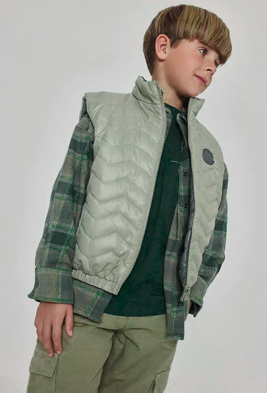 Chaleco Doble Faz Verde Boboli