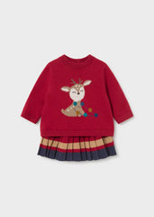 Conjunto Falda Tricot Venado Rojo Mayoral