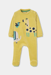 Pijama Enteriza Interactivo Bordado Elefante Amarillo Boboli