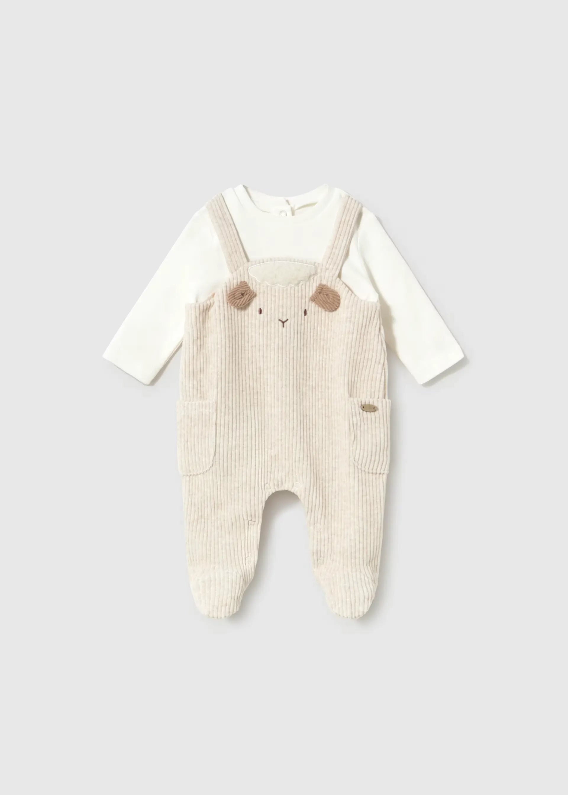 Enterizo Estilo Overol Oveja Beige Mayoral