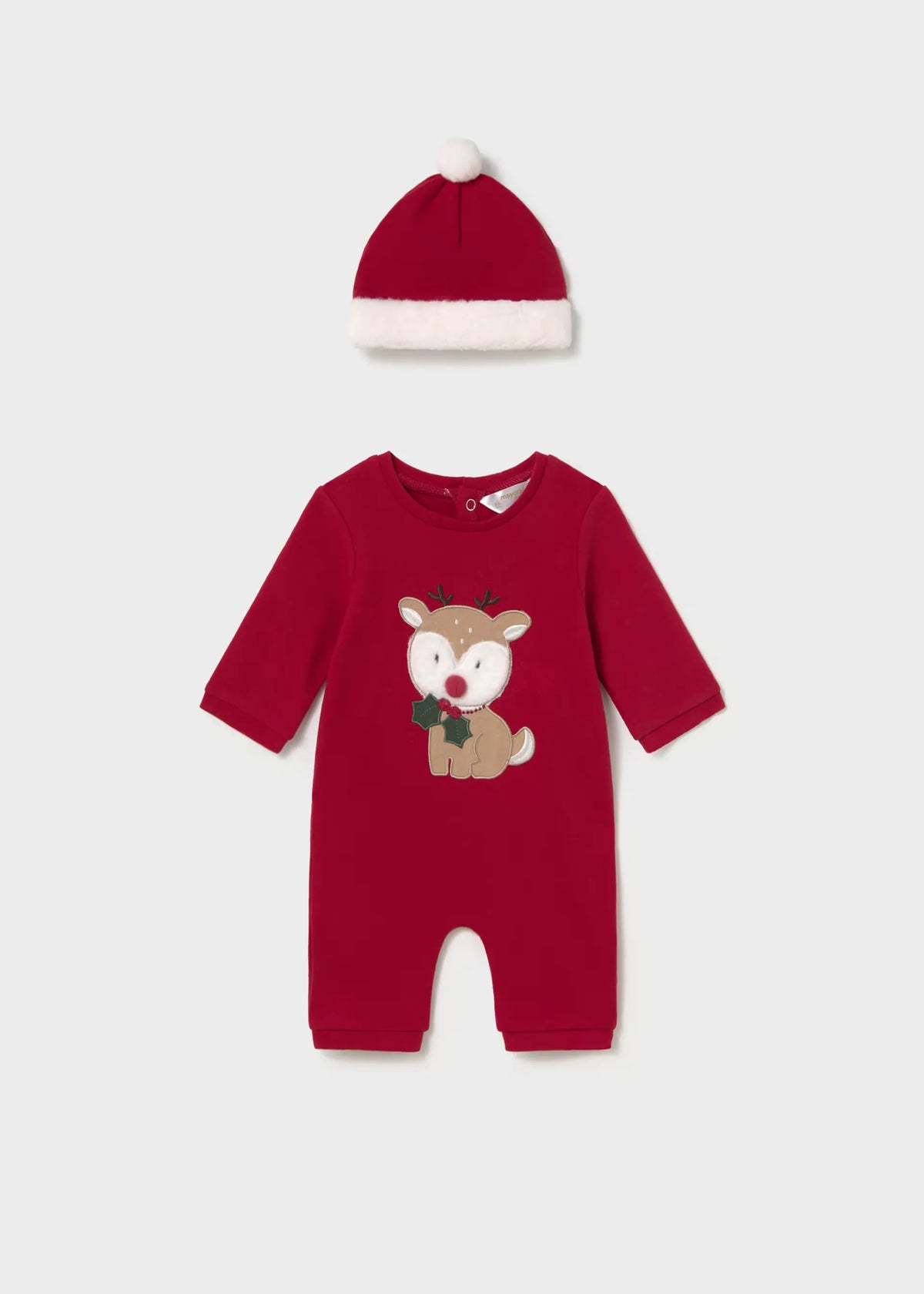 Pijama Con Gorro Navidad Venado Rojo Mayoral