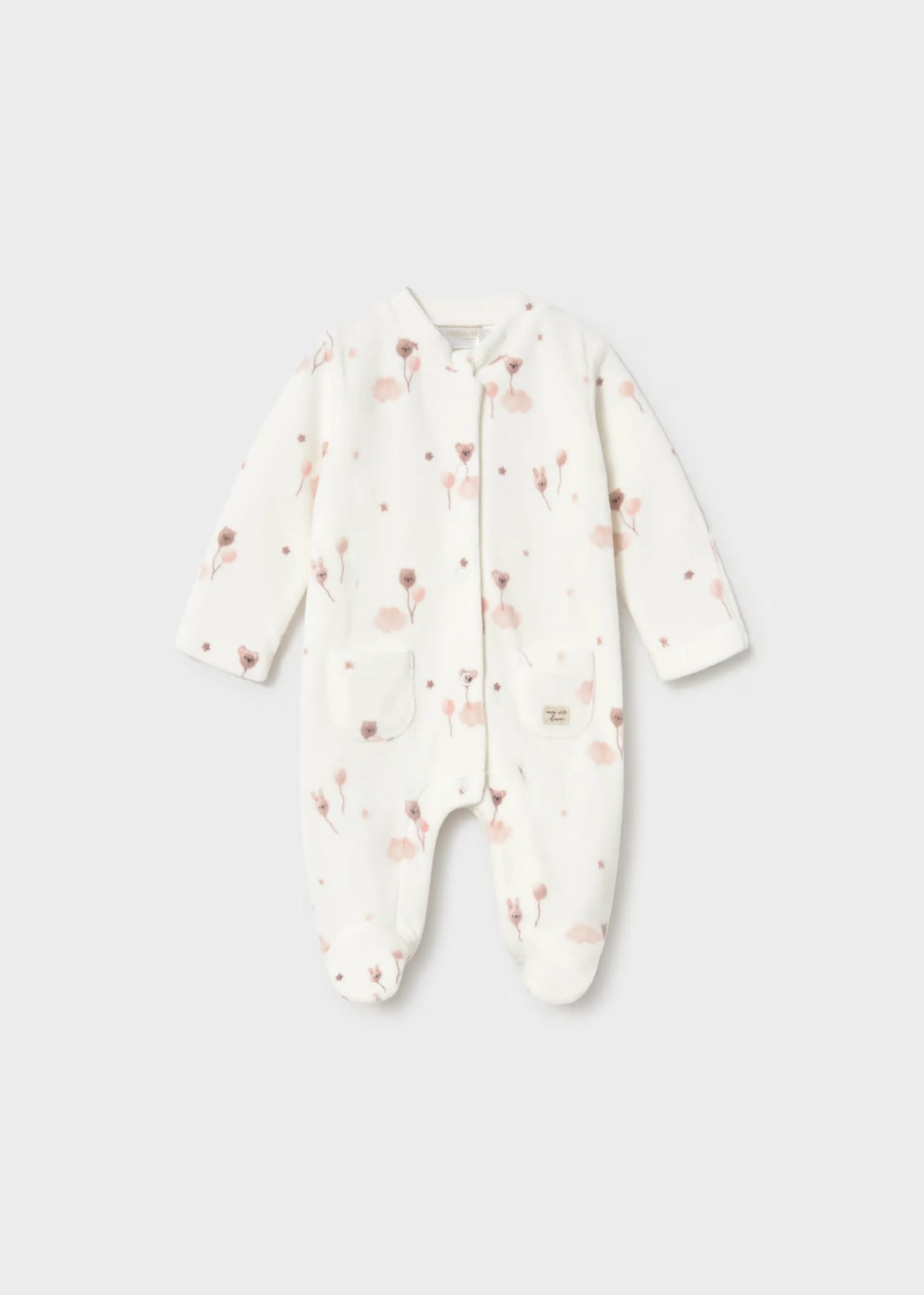 Pijama Estampado Globo Oso Crudo Mayoral 