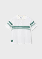 Polo Detalle Rayas Verde Blanco Mayoral