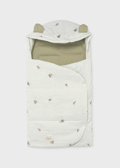 Sleeping Bag Bordado Flores Blanco Mayoral