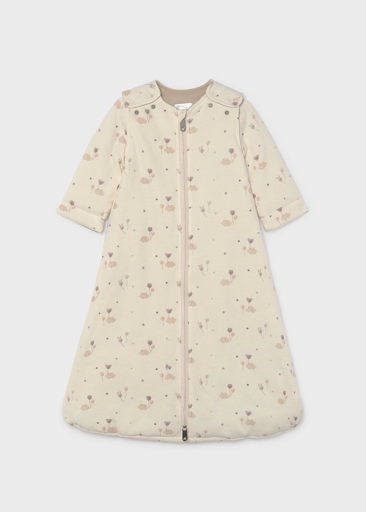 Sleeping Con Mangas Estampado Oso Beige Mayoral
