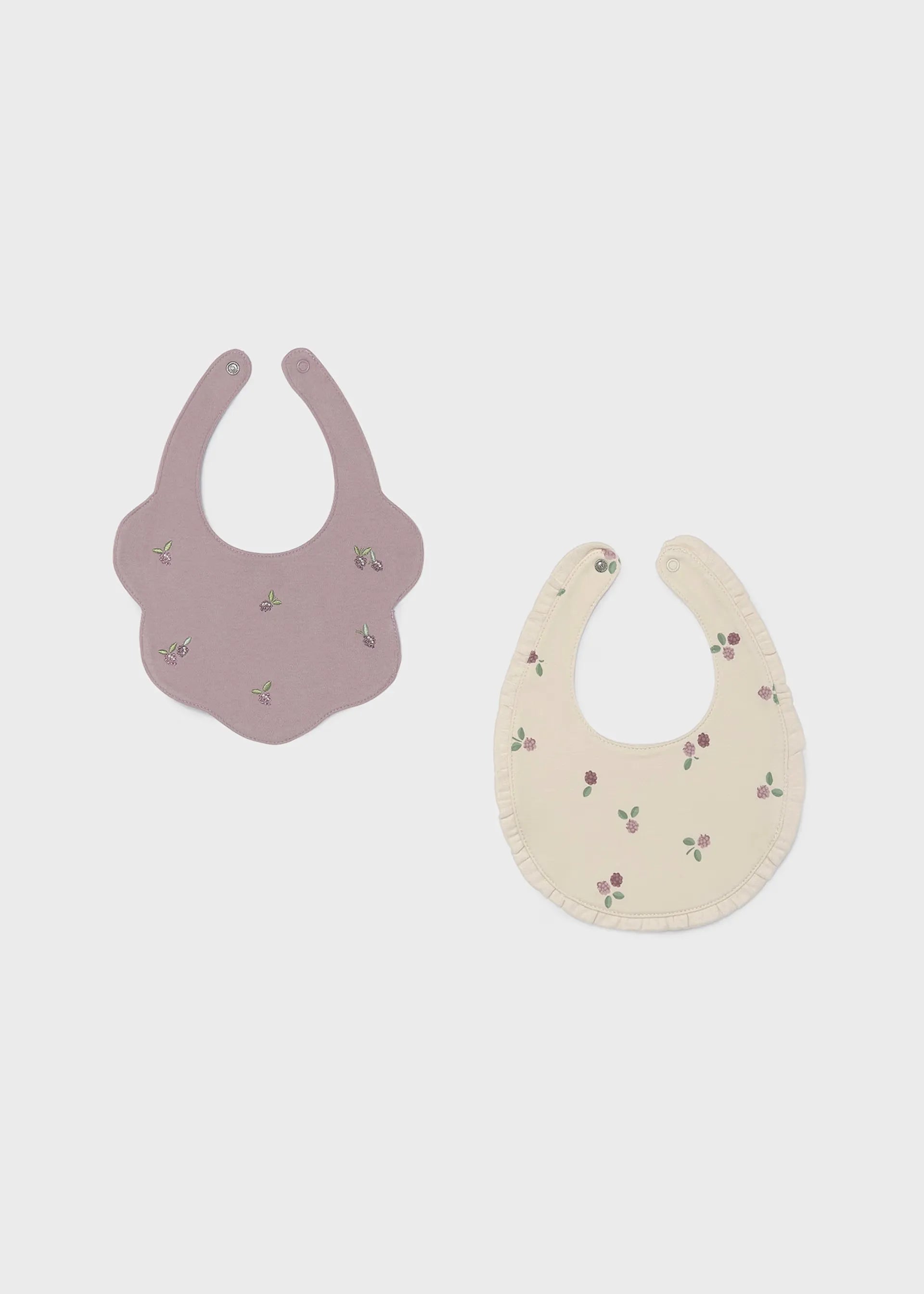 Set 2 Baberos Impermeables Lila Mayoral