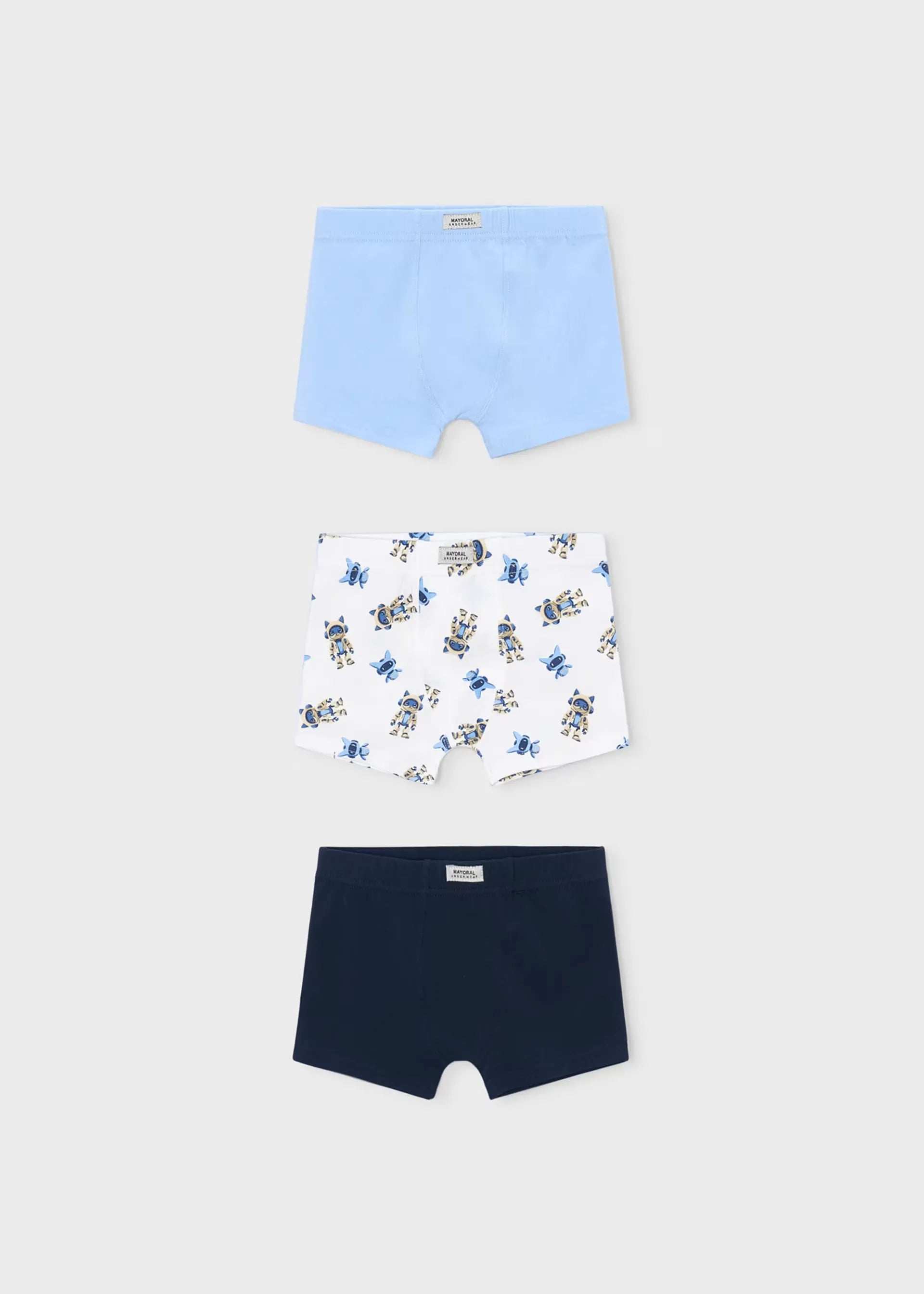 Set 3 Boxer Estampado Robots Mayoral